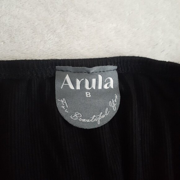 Arula Women's Black Peasant Corset Top Size 2X - Picture 5 of 8